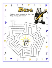 Dental Maze Activity Sheet - Pediatric Dentist in Boynton Beach, FL
